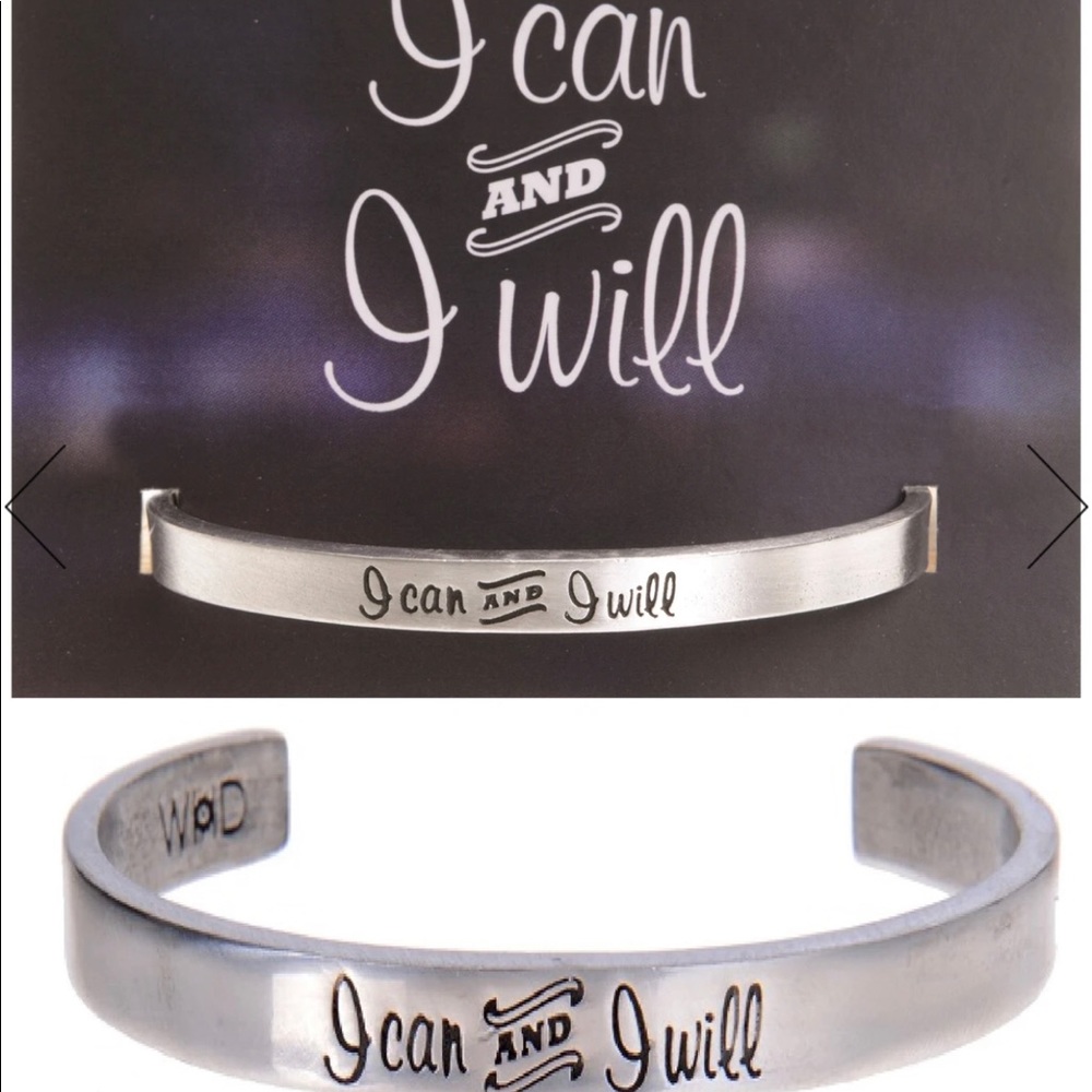 Whitney Designs Pewter Quotable Cuff